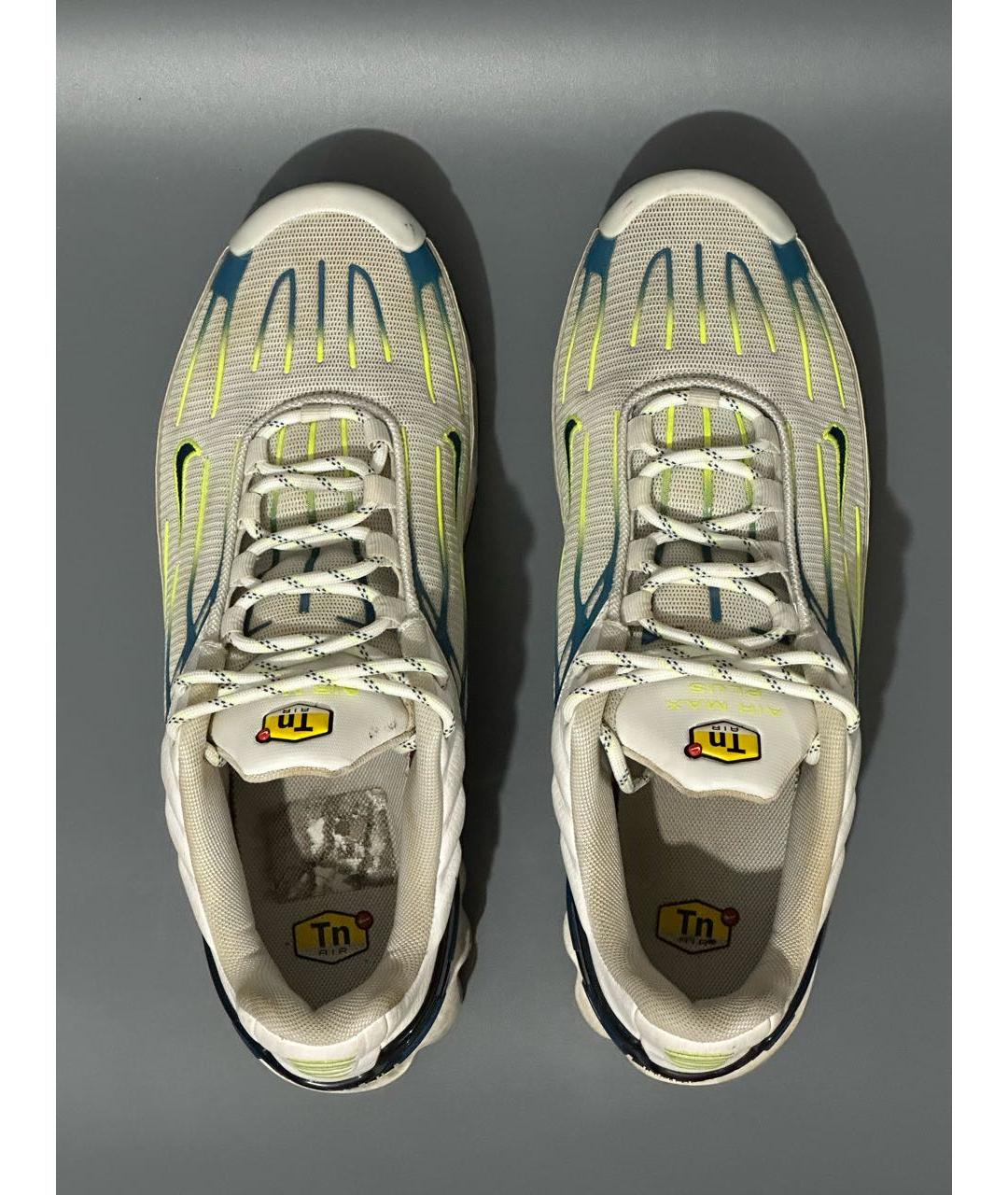 NIKE Белые синтетические низкие кроссовки / кеды, фото 3