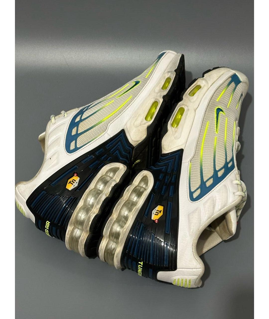 NIKE Белые синтетические низкие кроссовки / кеды, фото 7