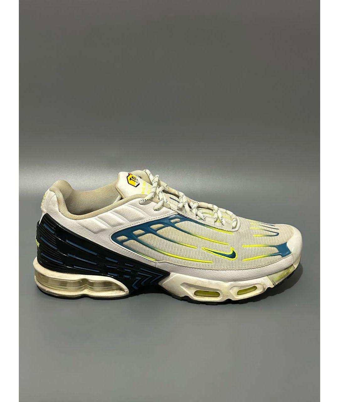 NIKE Белые синтетические низкие кроссовки / кеды, фото 9