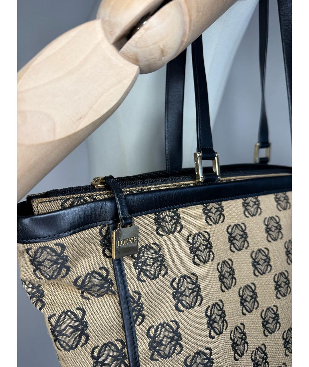 LOEWE Мульти жаккардовая сумка с короткими ручками, фото 5