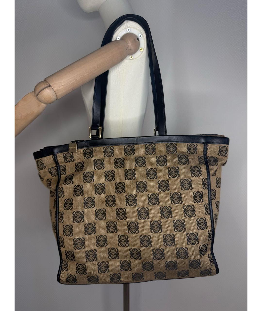LOEWE Мульти жаккардовая сумка с короткими ручками, фото 8
