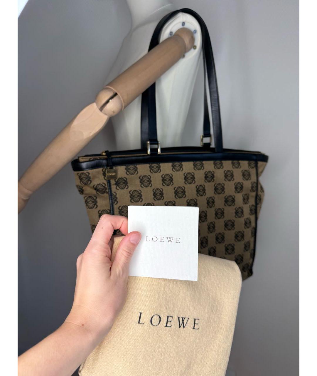 LOEWE Мульти жаккардовая сумка с короткими ручками, фото 2