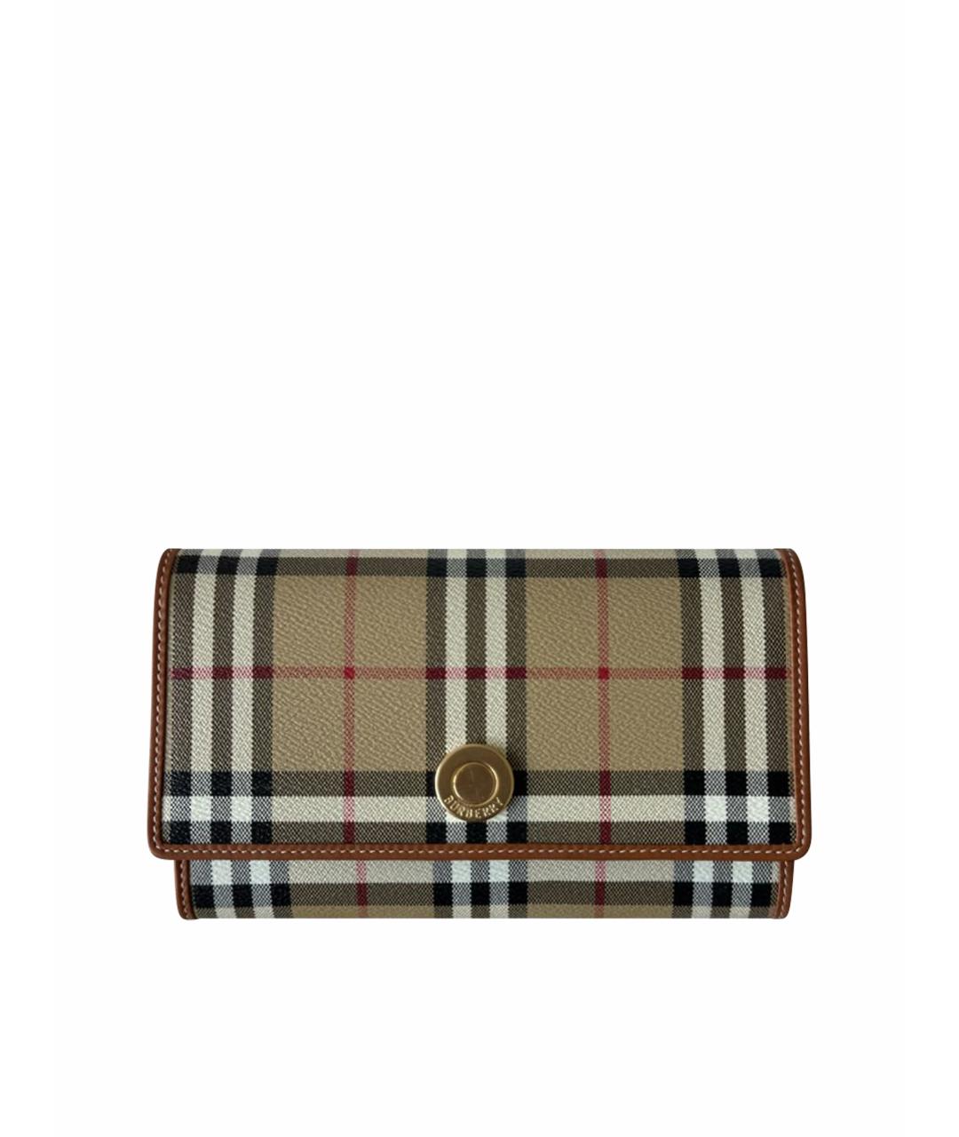 BURBERRY Бежевая кожаная сумка через плечо, фото 1