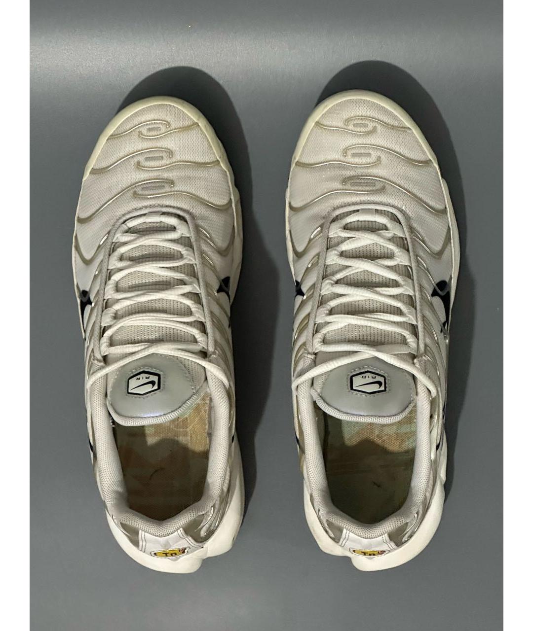 NIKE Белые синтетические низкие кроссовки / кеды, фото 3
