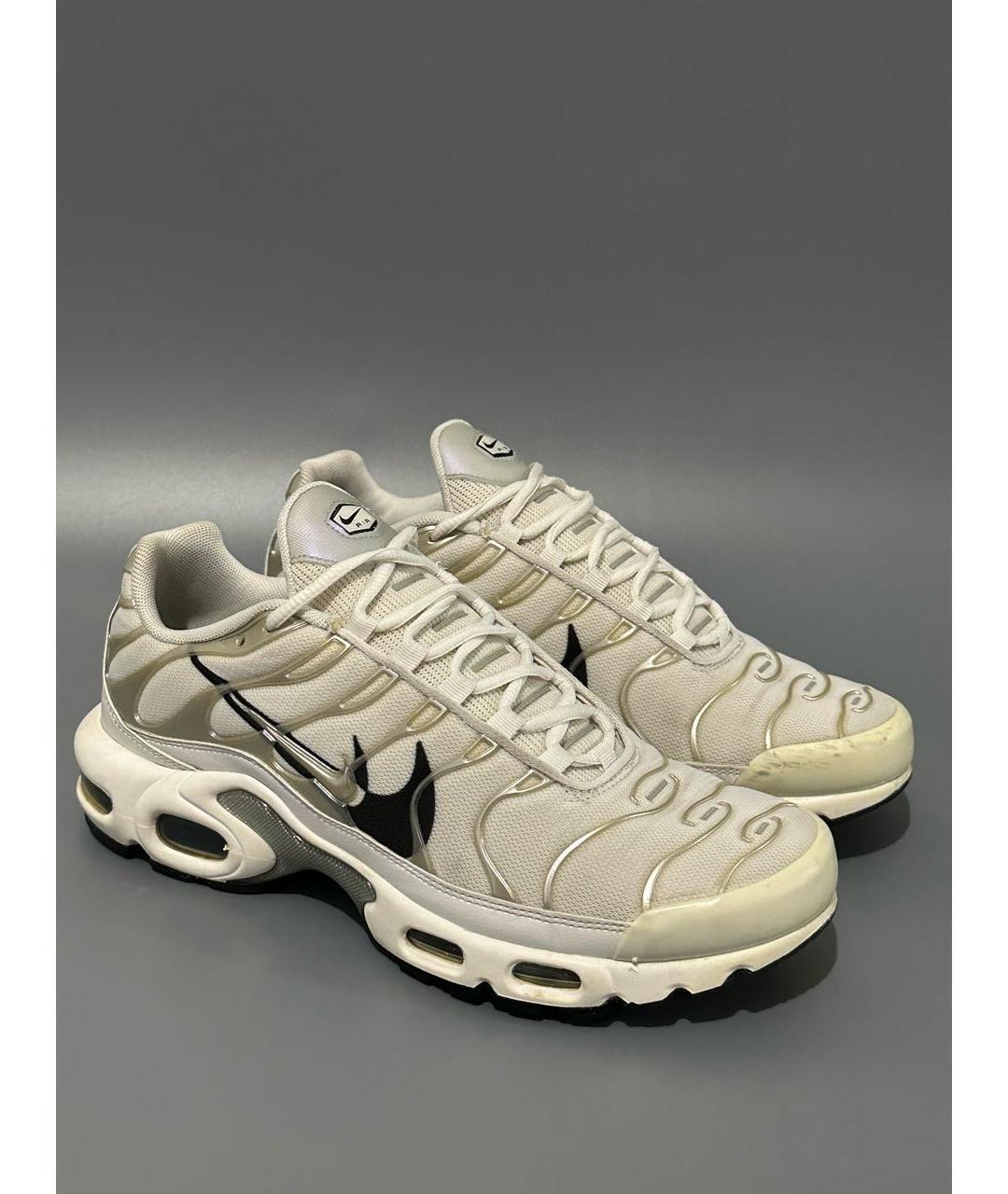NIKE Белые синтетические низкие кроссовки / кеды, фото 5