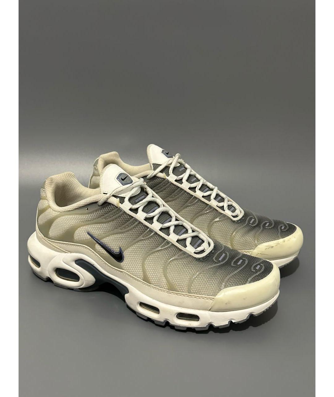 NIKE Белые синтетические низкие кроссовки / кеды, фото 5