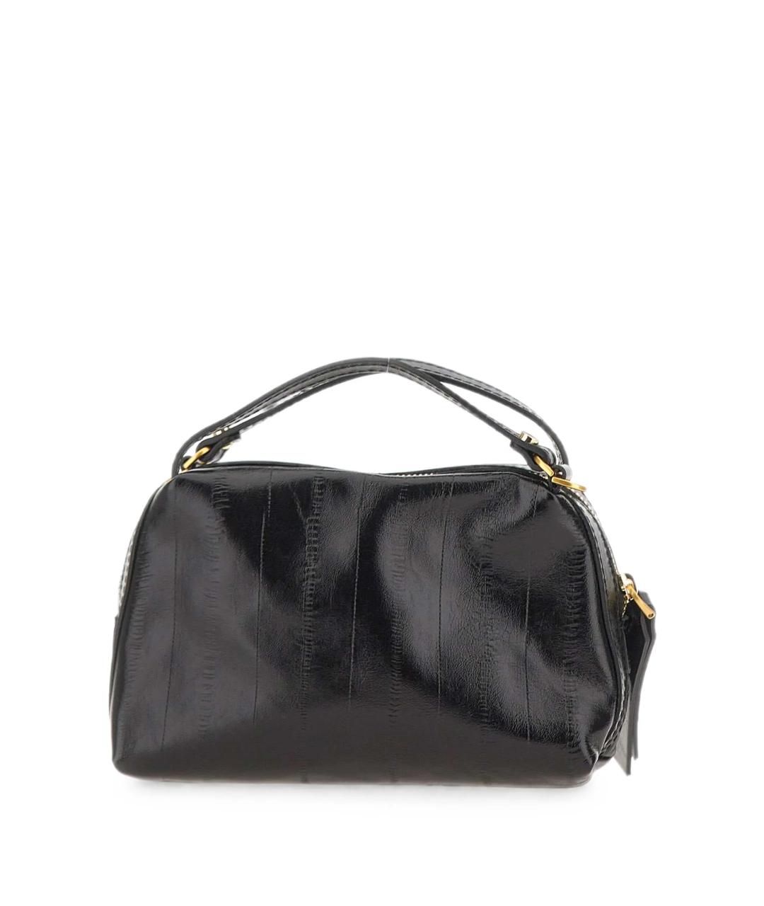 Gianni Chiarini Черная кожаная сумка с короткими ручками, фото 4