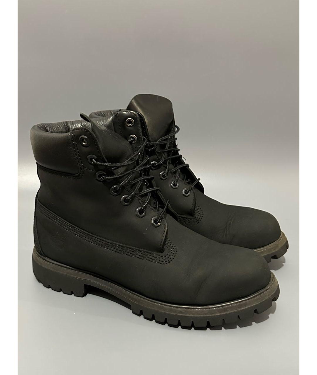 TIMBERLAND Черные нубуковые высокие ботинки, фото 5