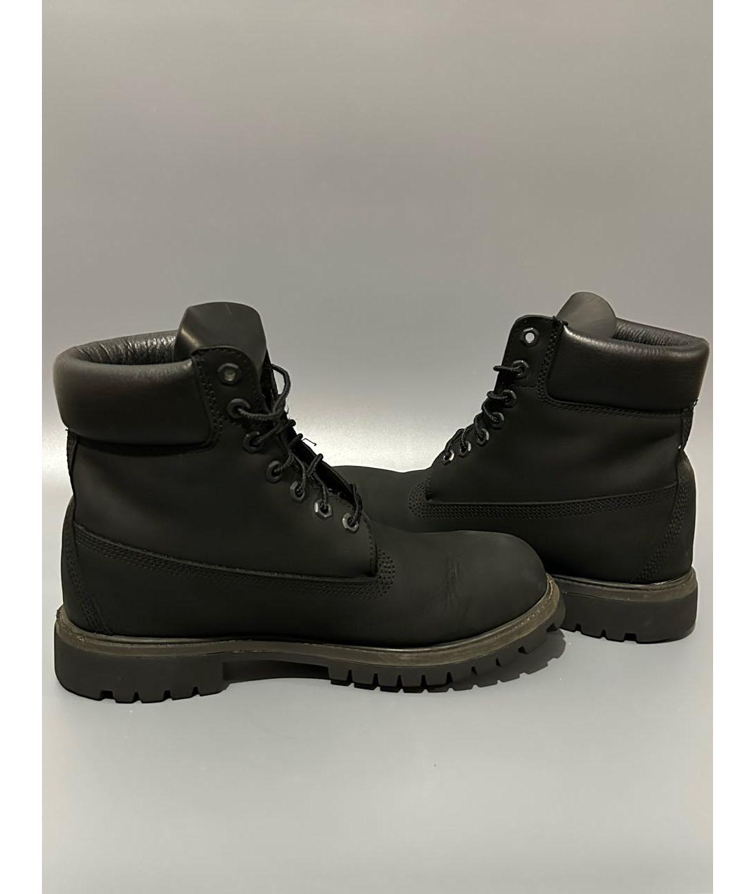 TIMBERLAND Черные нубуковые высокие ботинки, фото 8