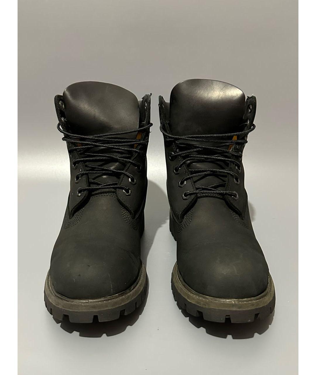 TIMBERLAND Черные нубуковые высокие ботинки, фото 2