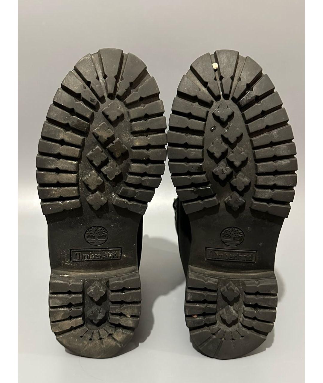 TIMBERLAND Черные нубуковые высокие ботинки, фото 7