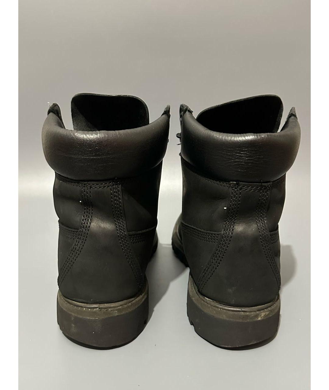 TIMBERLAND Черные нубуковые высокие ботинки, фото 4