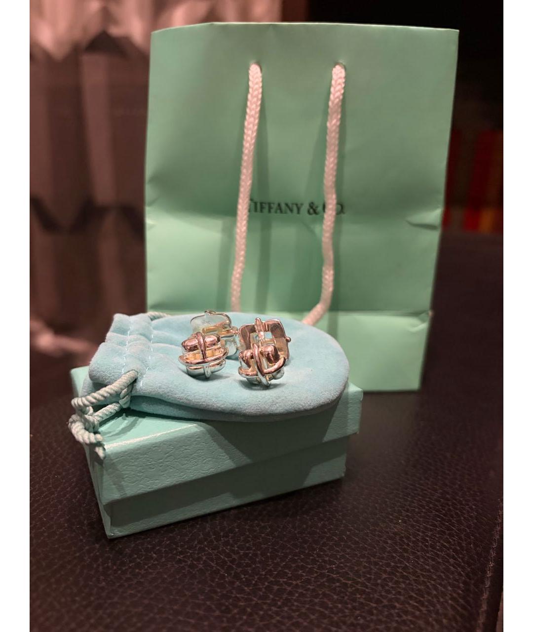 TIFFANY&CO Серебряные серебряные запонки, фото 3