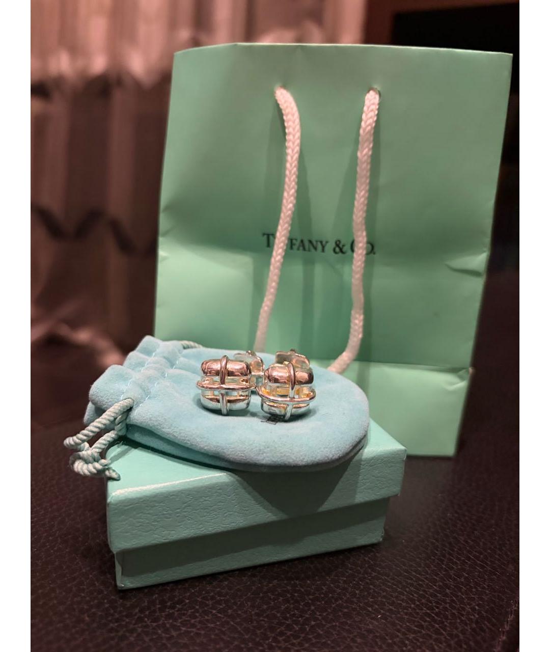 TIFFANY&CO Серебряные серебряные запонки, фото 9