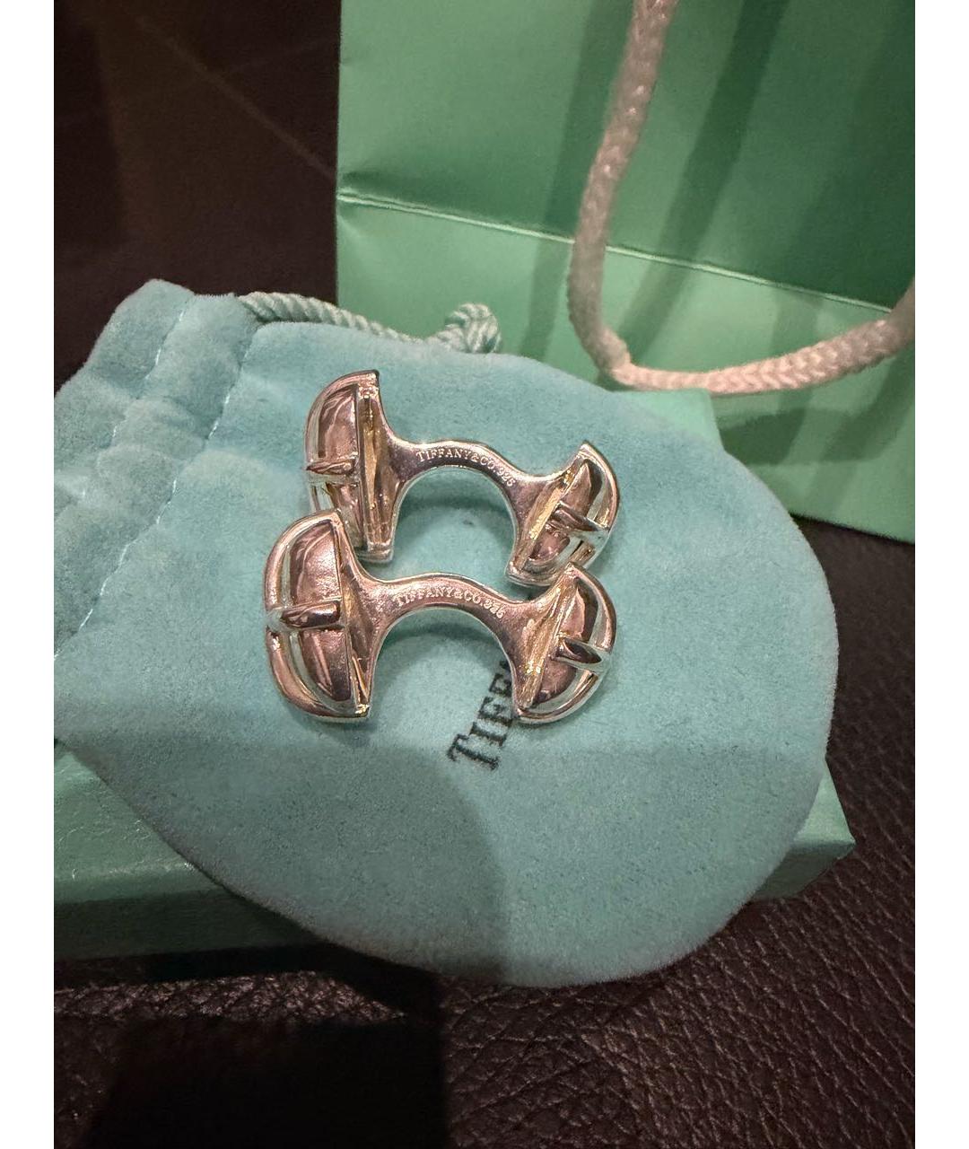 TIFFANY&CO Серебряные серебряные запонки, фото 2