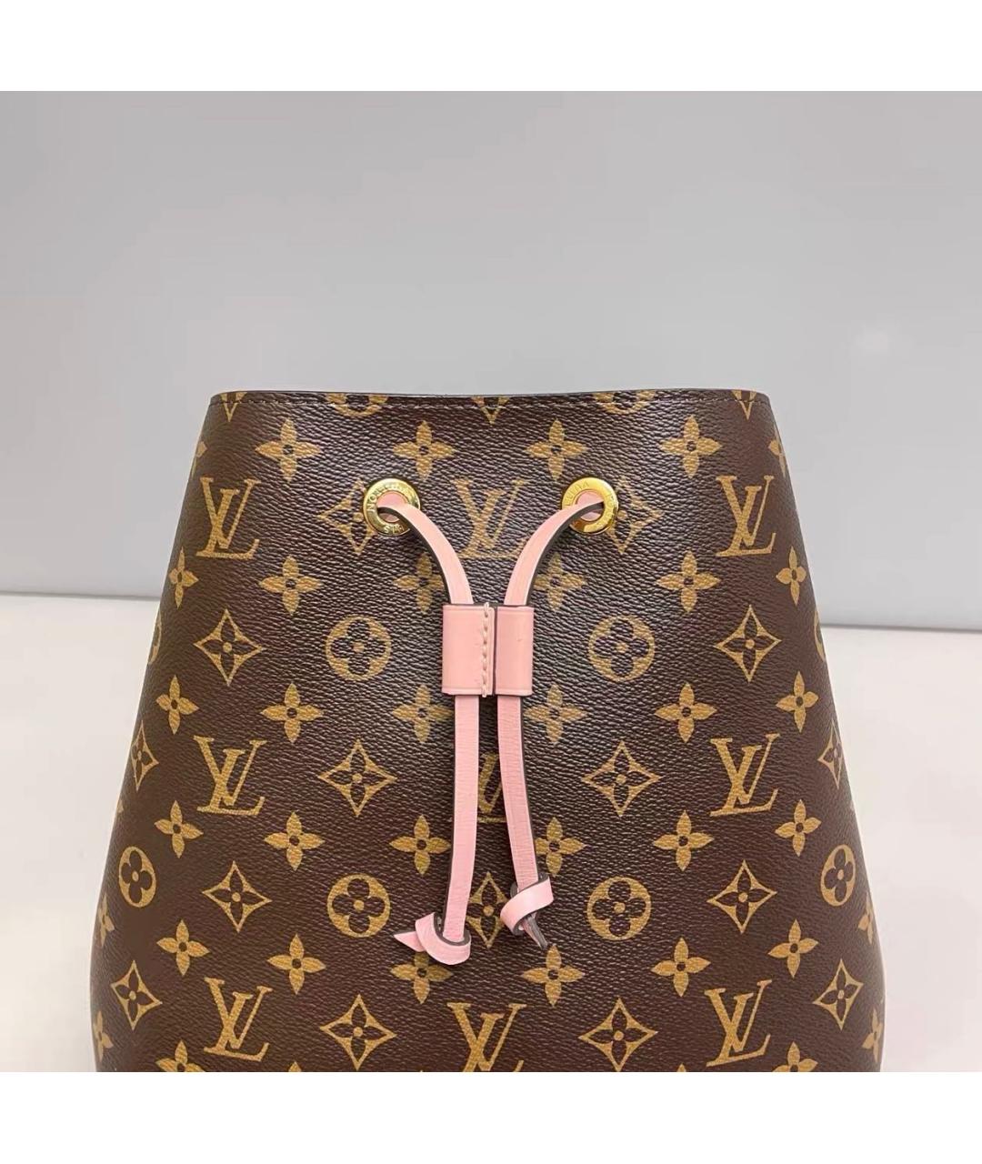 LOUIS VUITTON Розовая кожаная сумка тоут, фото 4