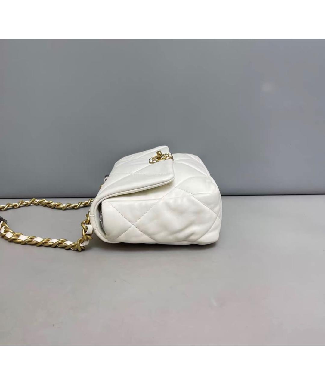 CHANEL Белая кожаная сумка тоут, фото 5