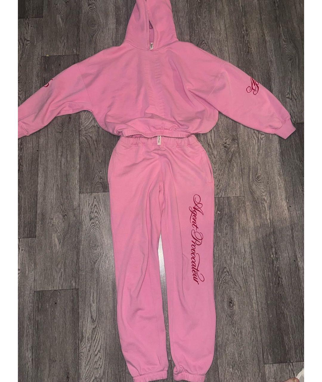 AGENT PROVOCATEUR Розовый хлопковый спортивные костюмы, фото 7