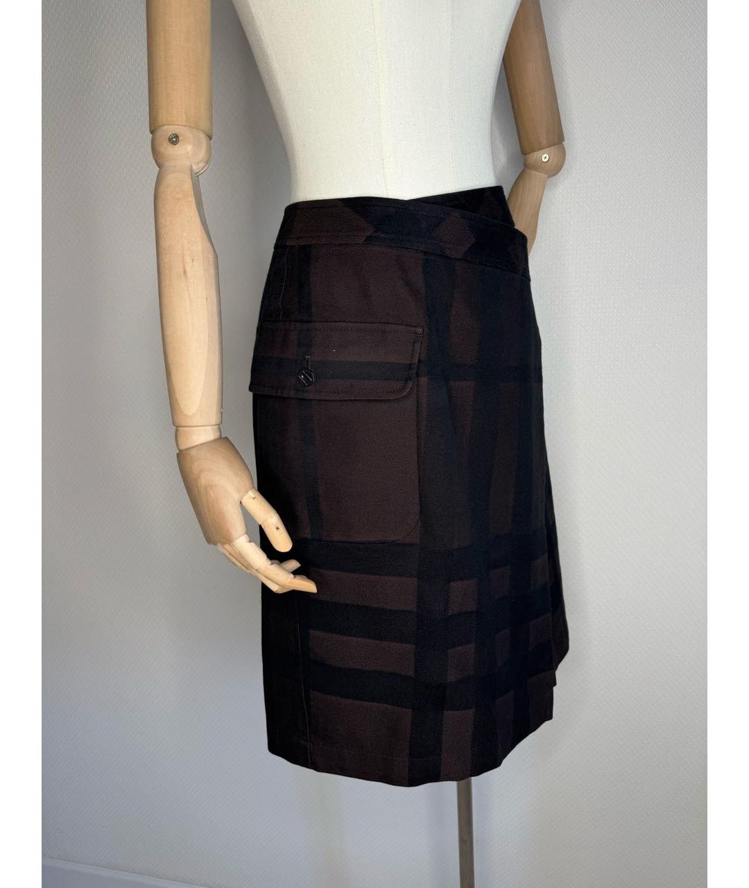 BURBERRY Коричневая юбка миди, фото 5