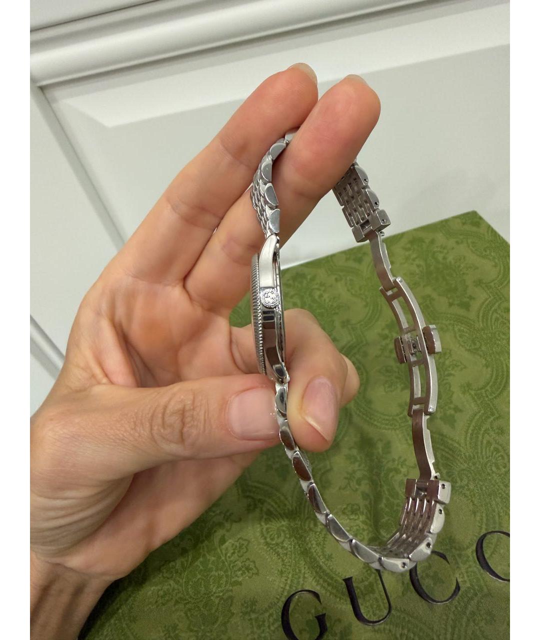 GUCCI Серебряные часы, фото 4