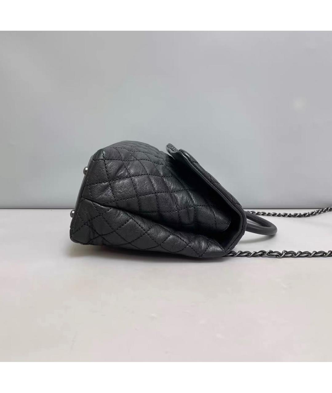 CHANEL Черная кожаная сумка тоут, фото 3
