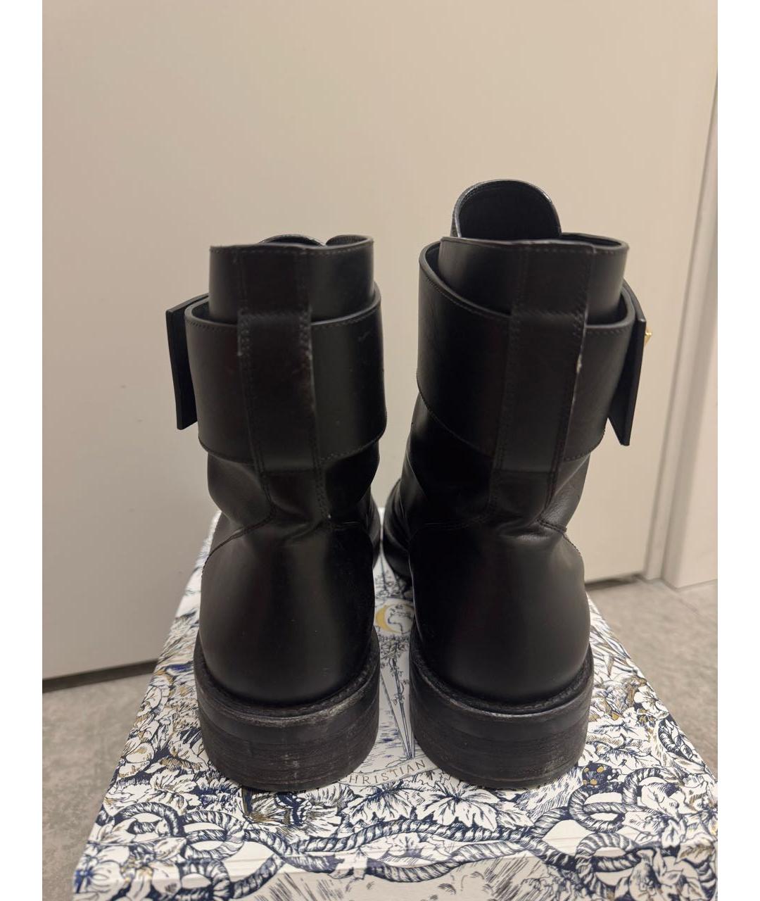 LOUIS VUITTON Черные кожаные ботинки, фото 4