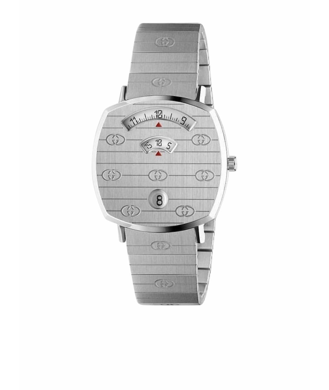 GUCCI Серебряные стальные часы, фото 1