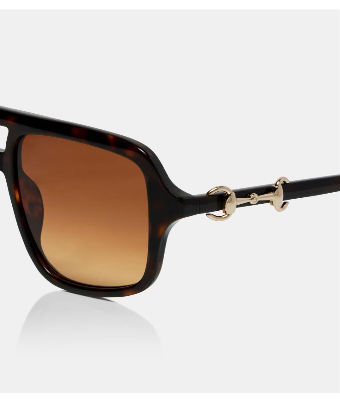 GUCCI Коричневые солнцезащитные очки, фото 3