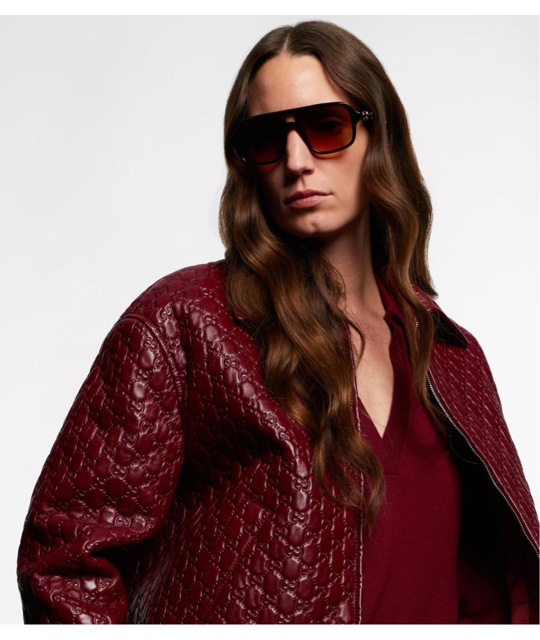 GUCCI Коричневые солнцезащитные очки, фото 6