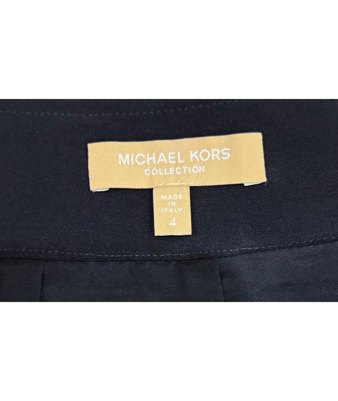MICHAEL KORS Черная креповая юбка миди, фото 3