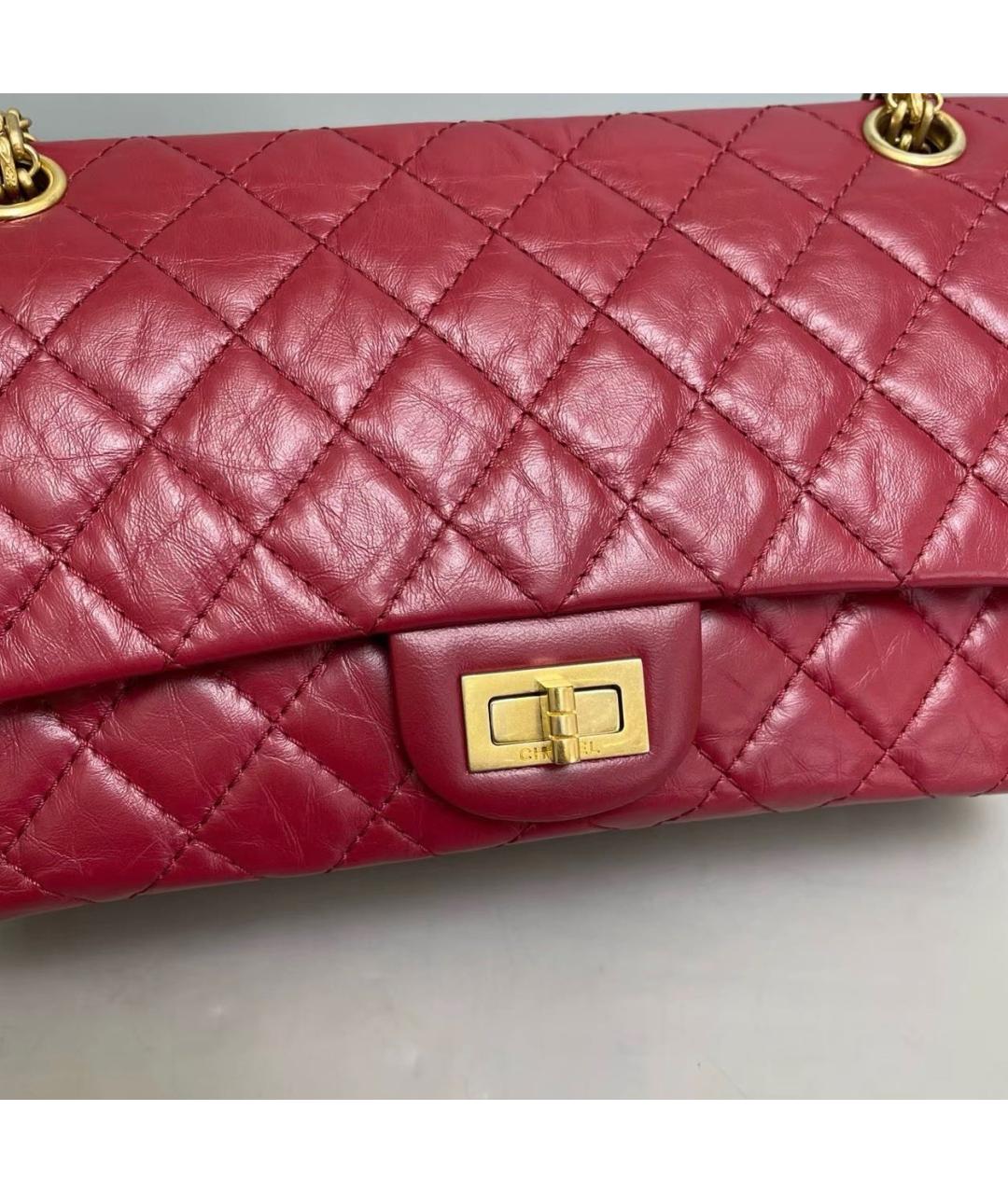 CHANEL Красная кожаная сумка тоут, фото 7