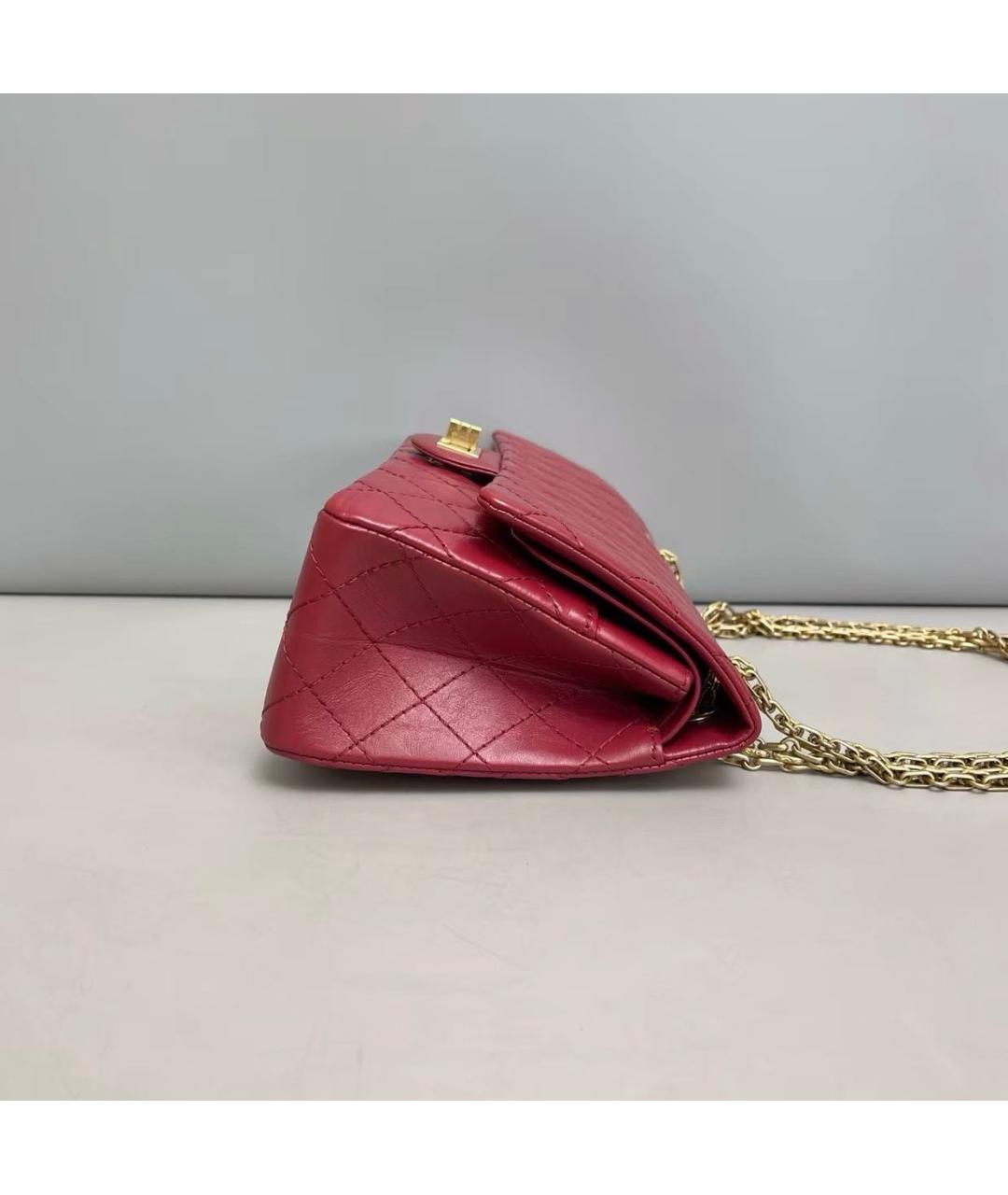 CHANEL Красная кожаная сумка тоут, фото 3