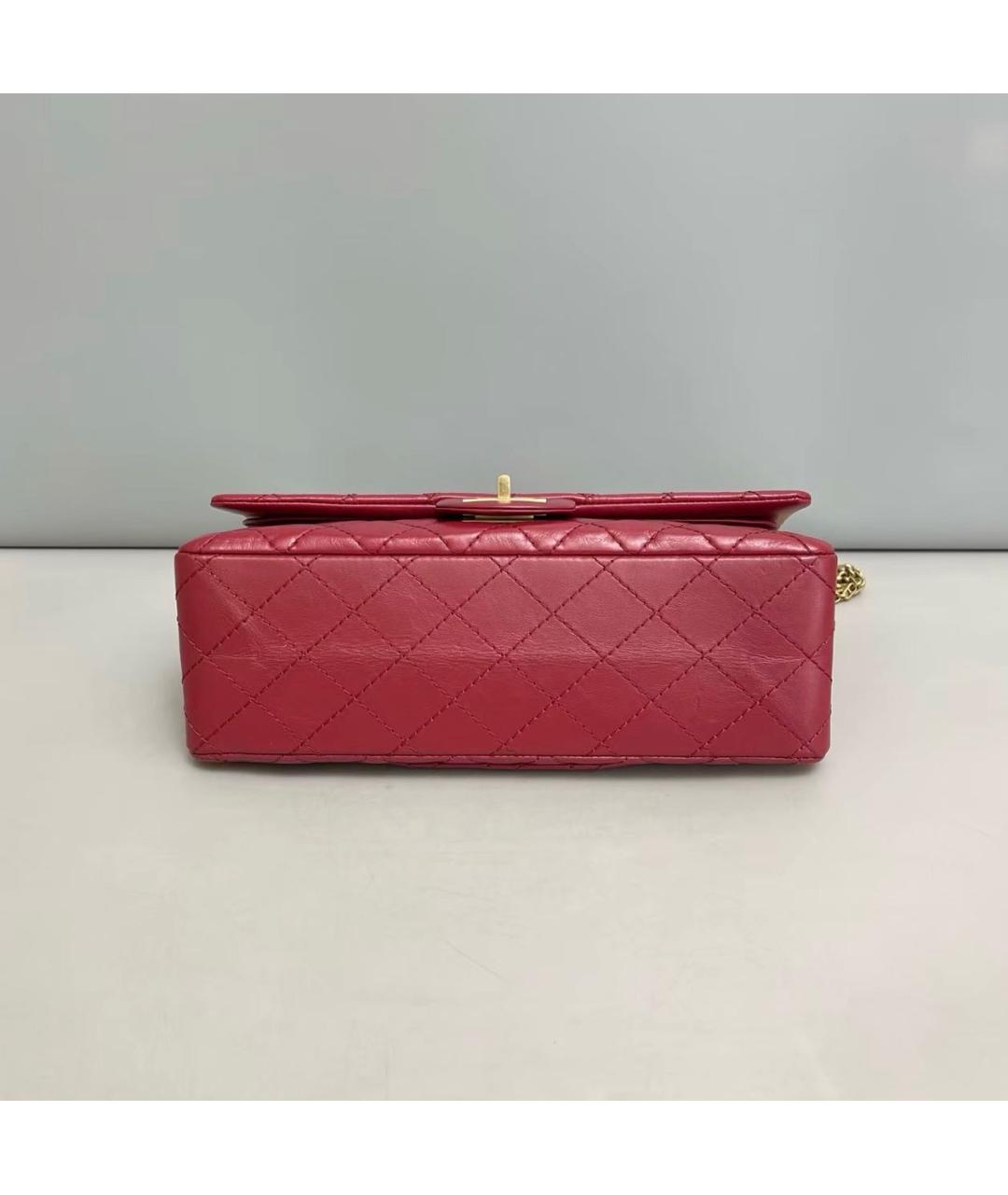 CHANEL Красная кожаная сумка тоут, фото 5