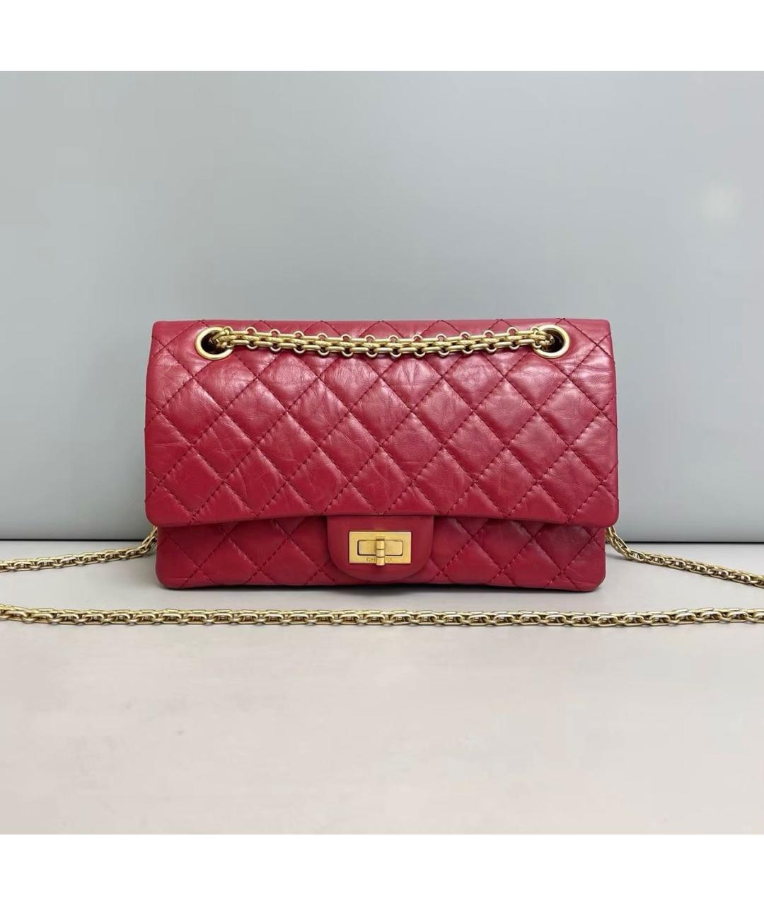 CHANEL Красная кожаная сумка тоут, фото 9