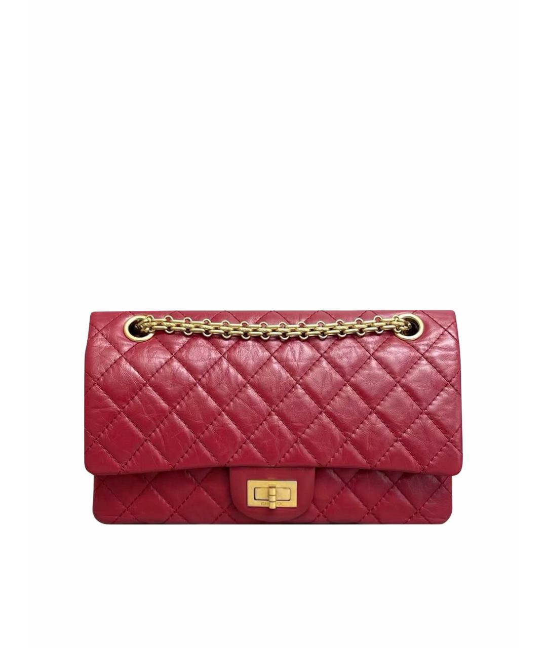 CHANEL Красная кожаная сумка тоут, фото 1