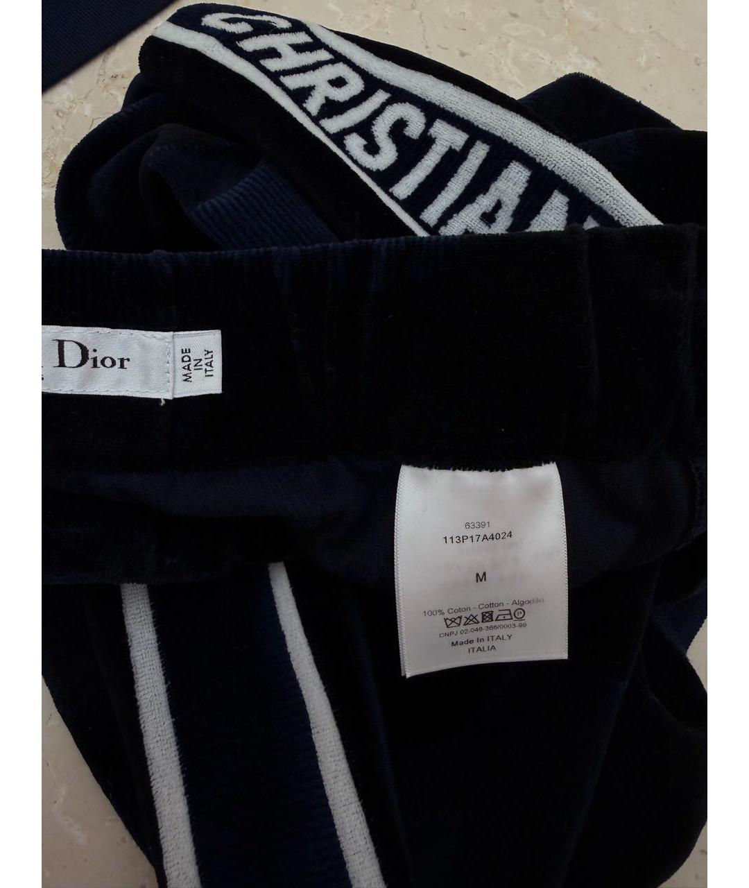 CHRISTIAN DIOR Темно-синий хлопковый костюм с брюками, фото 3