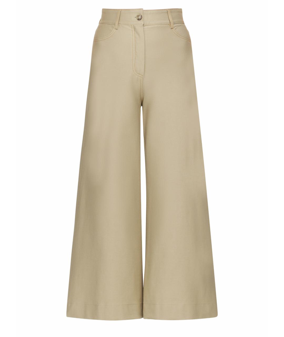 MAX MARA Бежевые вискозные кюлоты, фото 1