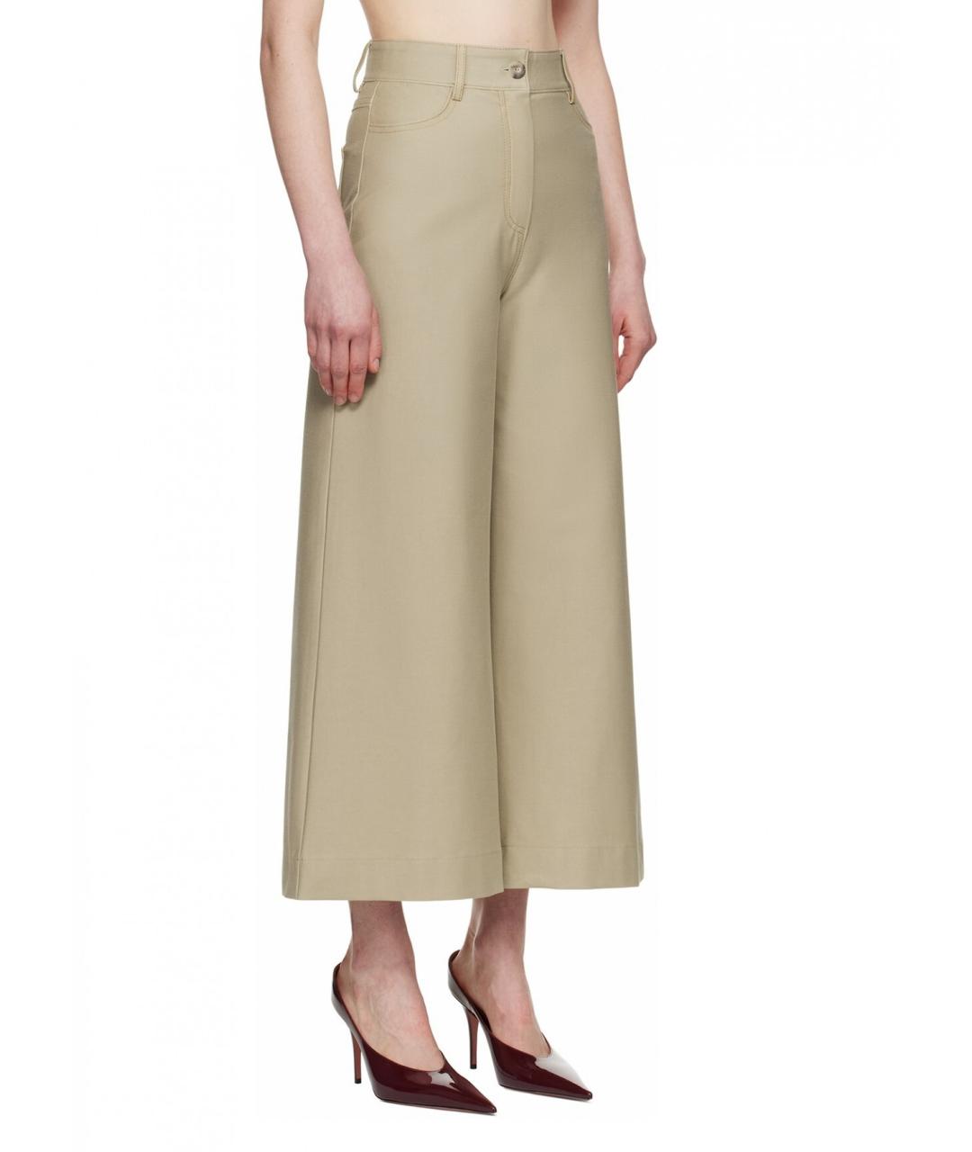 MAX MARA Бежевые вискозные кюлоты, фото 4