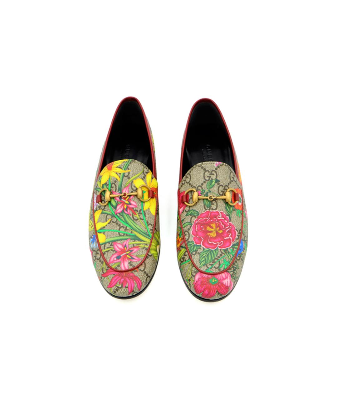 GUCCI Бежевые лоферы, фото 3
