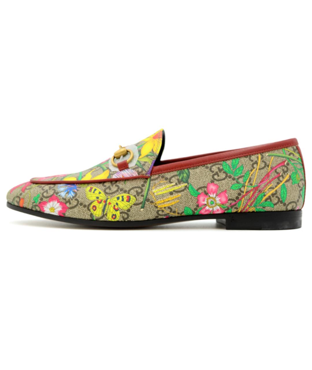GUCCI Бежевые лоферы, фото 6