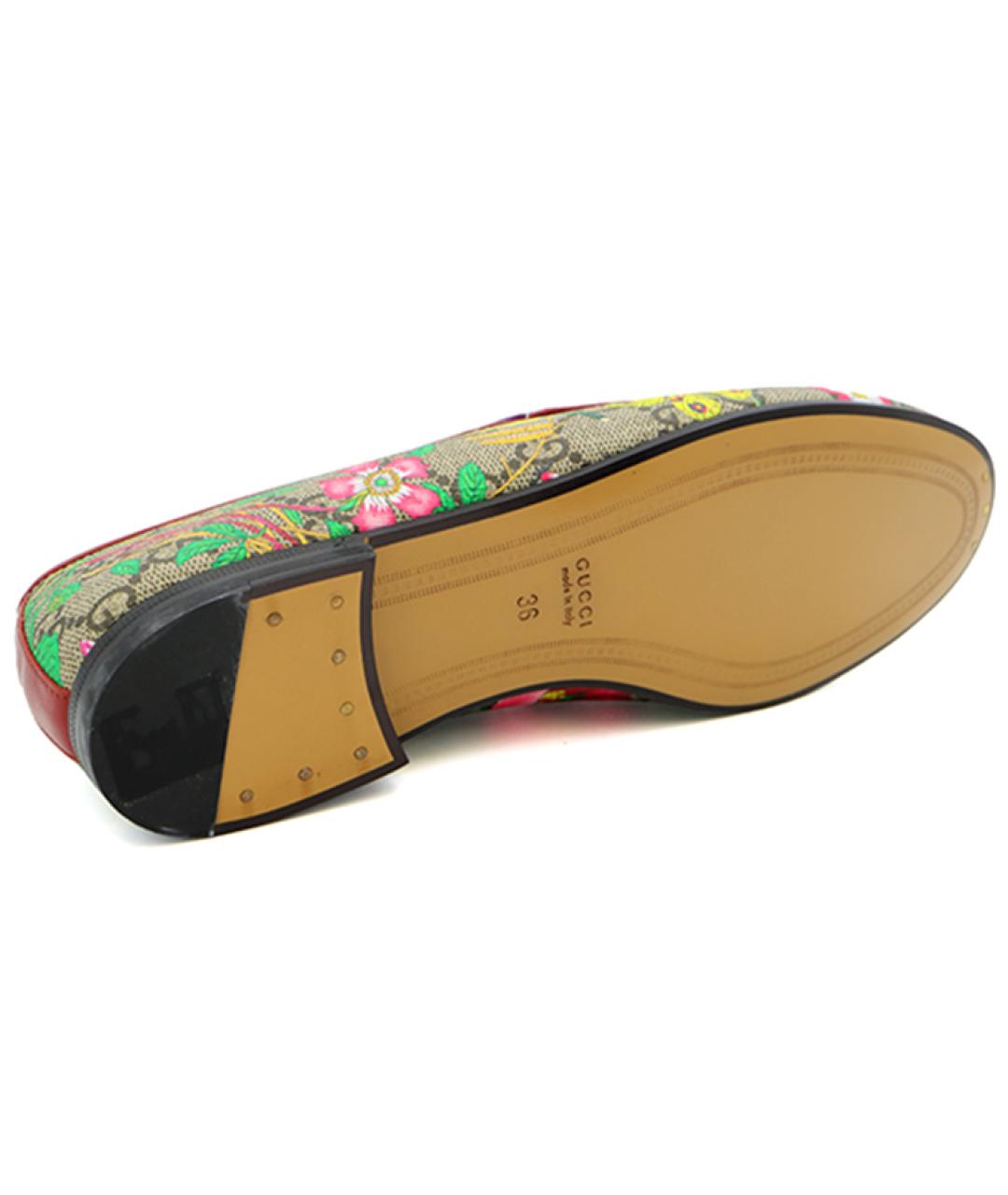 GUCCI Бежевые лоферы, фото 5