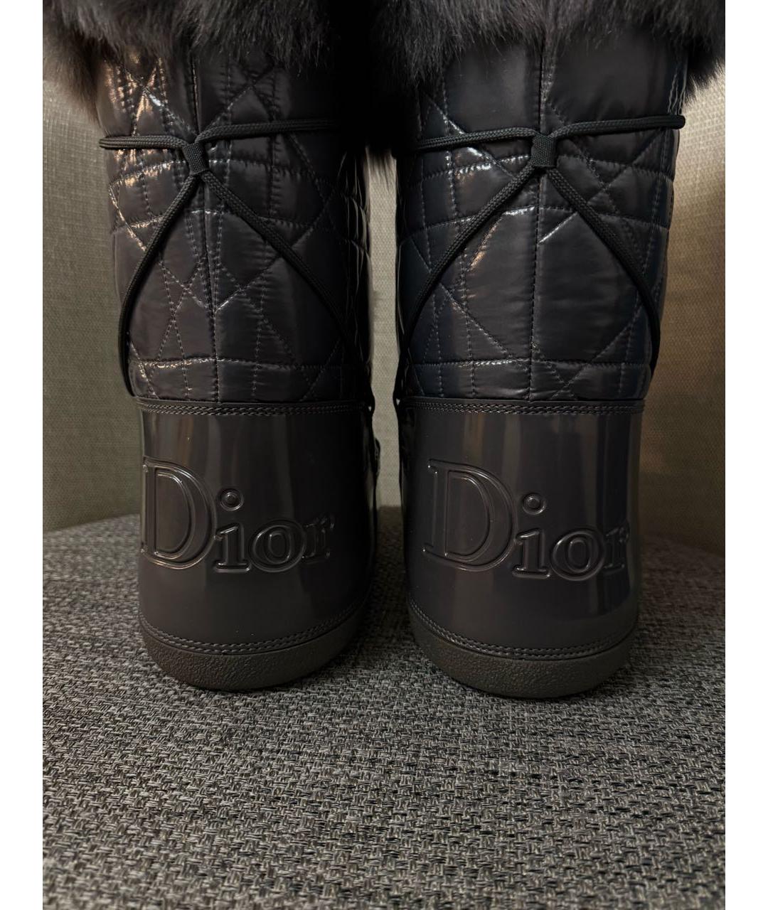 CHRISTIAN DIOR Серые сапоги, фото 6