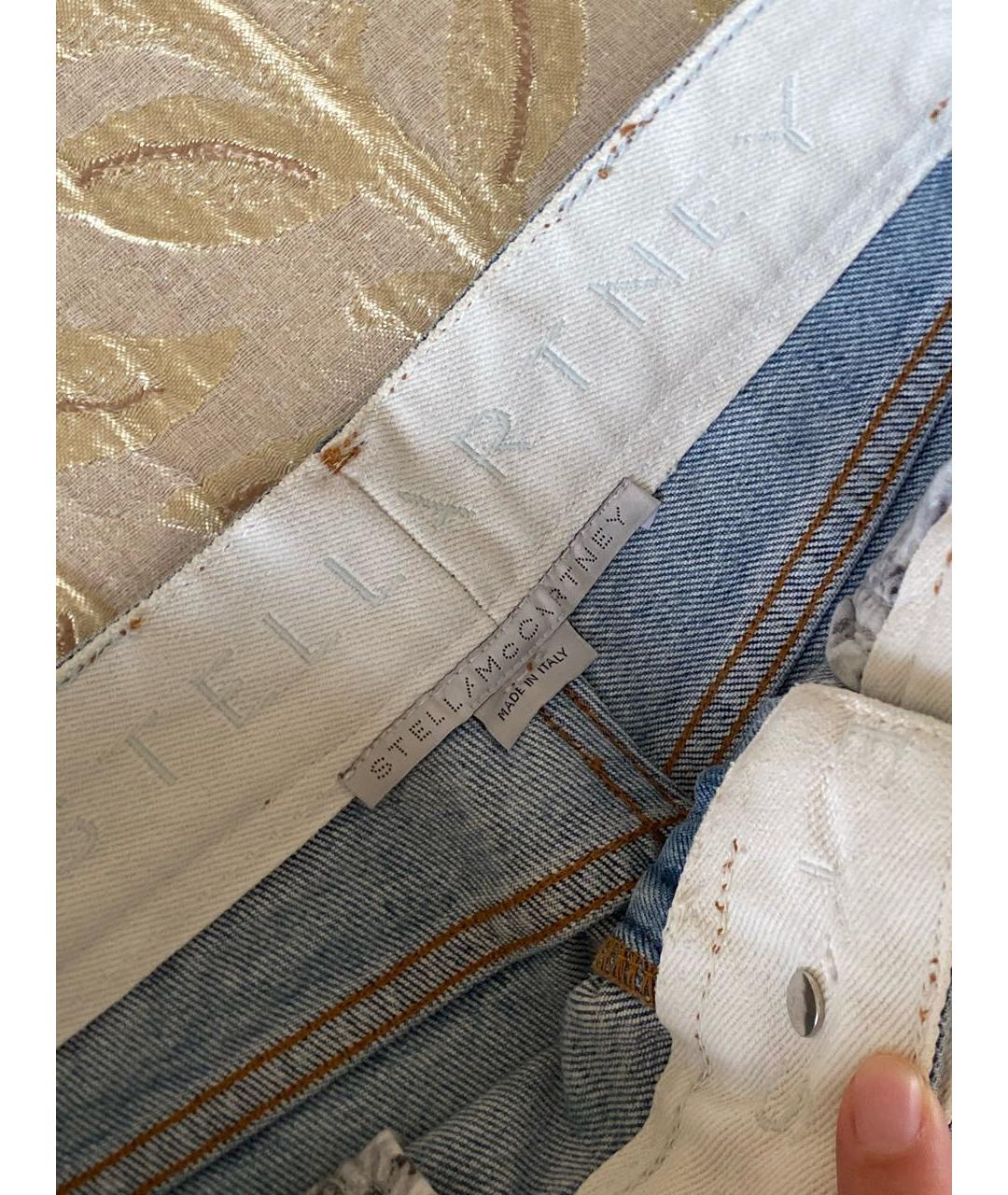 STELLA MCCARTNEY Синие хлопко-эластановые джинсы слим, фото 3