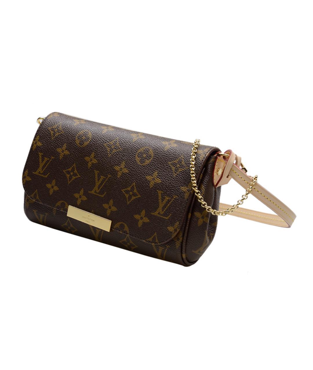 LOUIS VUITTON Коричневая сумка через плечо из канвы, фото 5