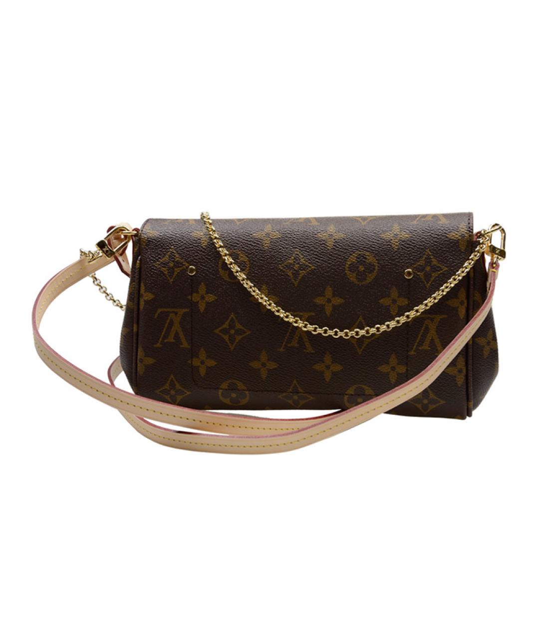 LOUIS VUITTON Коричневая сумка через плечо из канвы, фото 3