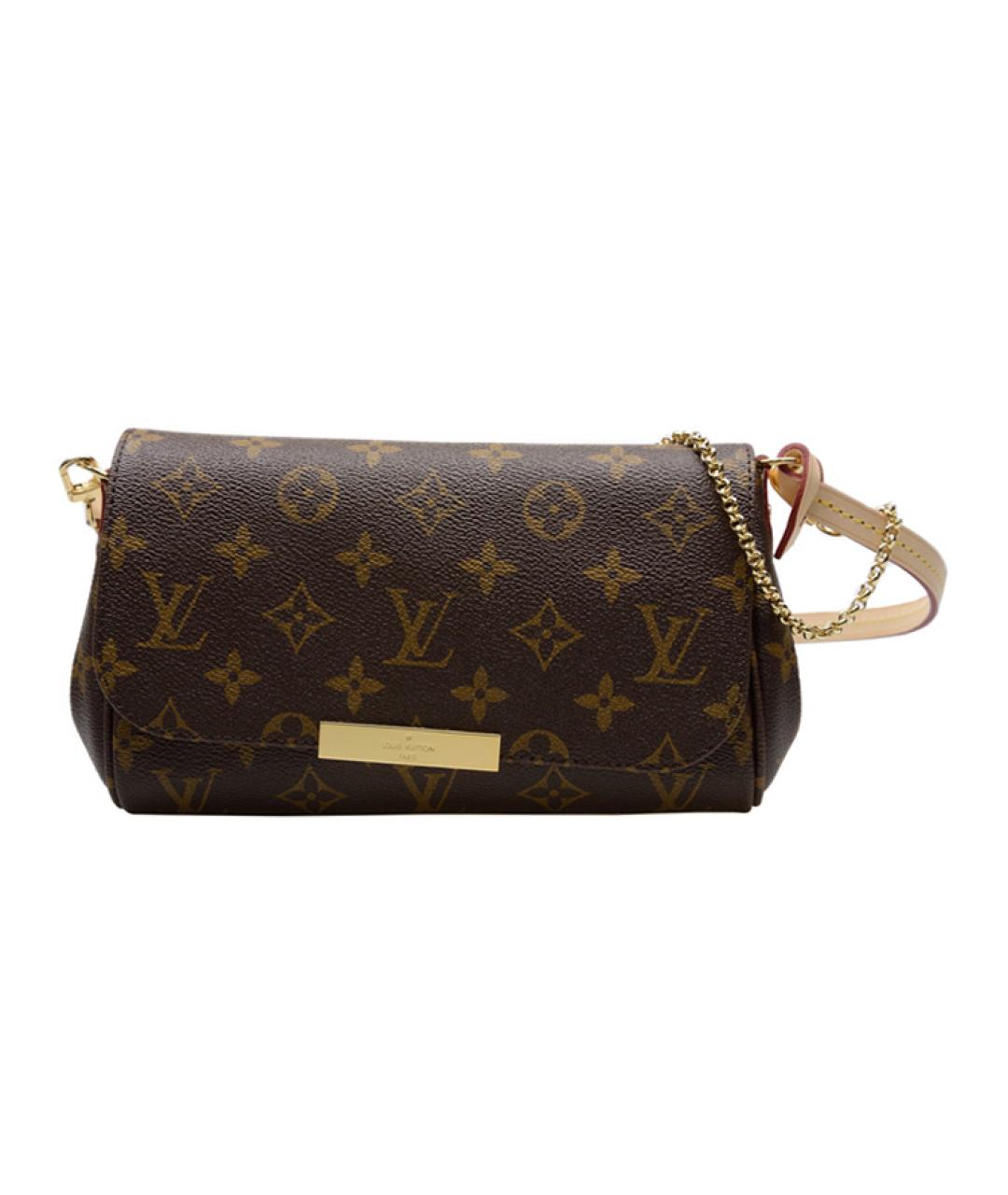LOUIS VUITTON Коричневая сумка через плечо из канвы, фото 2