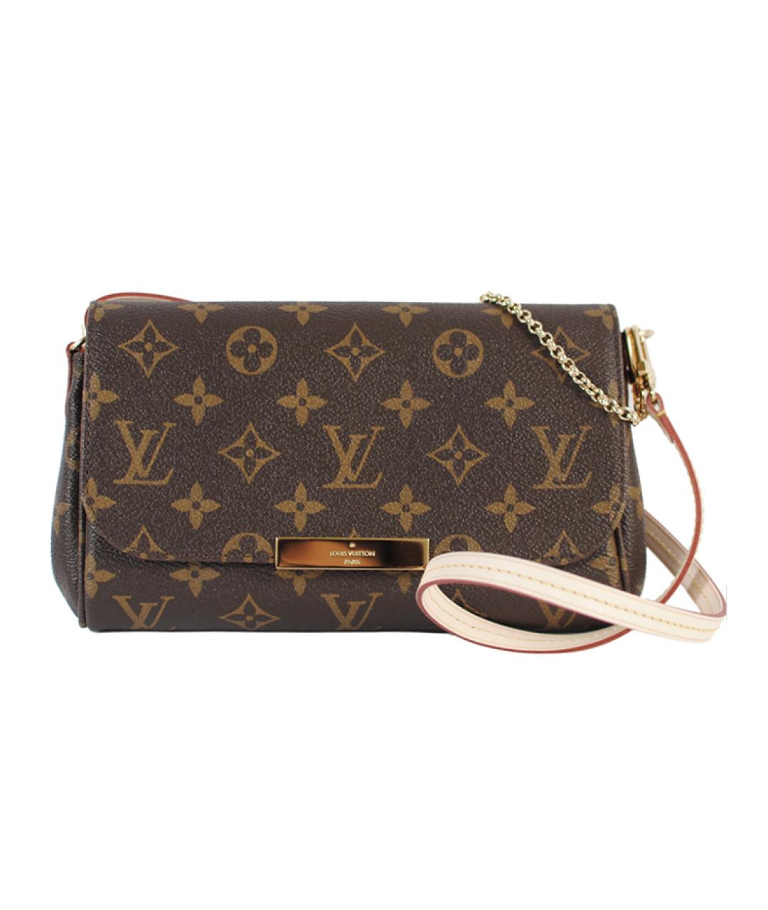 LOUIS VUITTON Коричневая сумка через плечо из канвы, фото 6