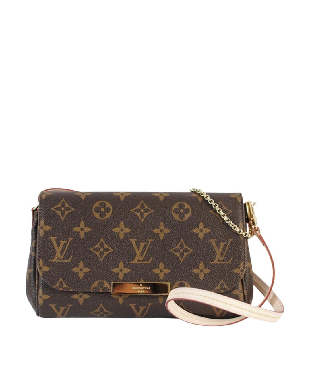 LOUIS VUITTON Коричневая сумка через плечо из канвы, фото 1