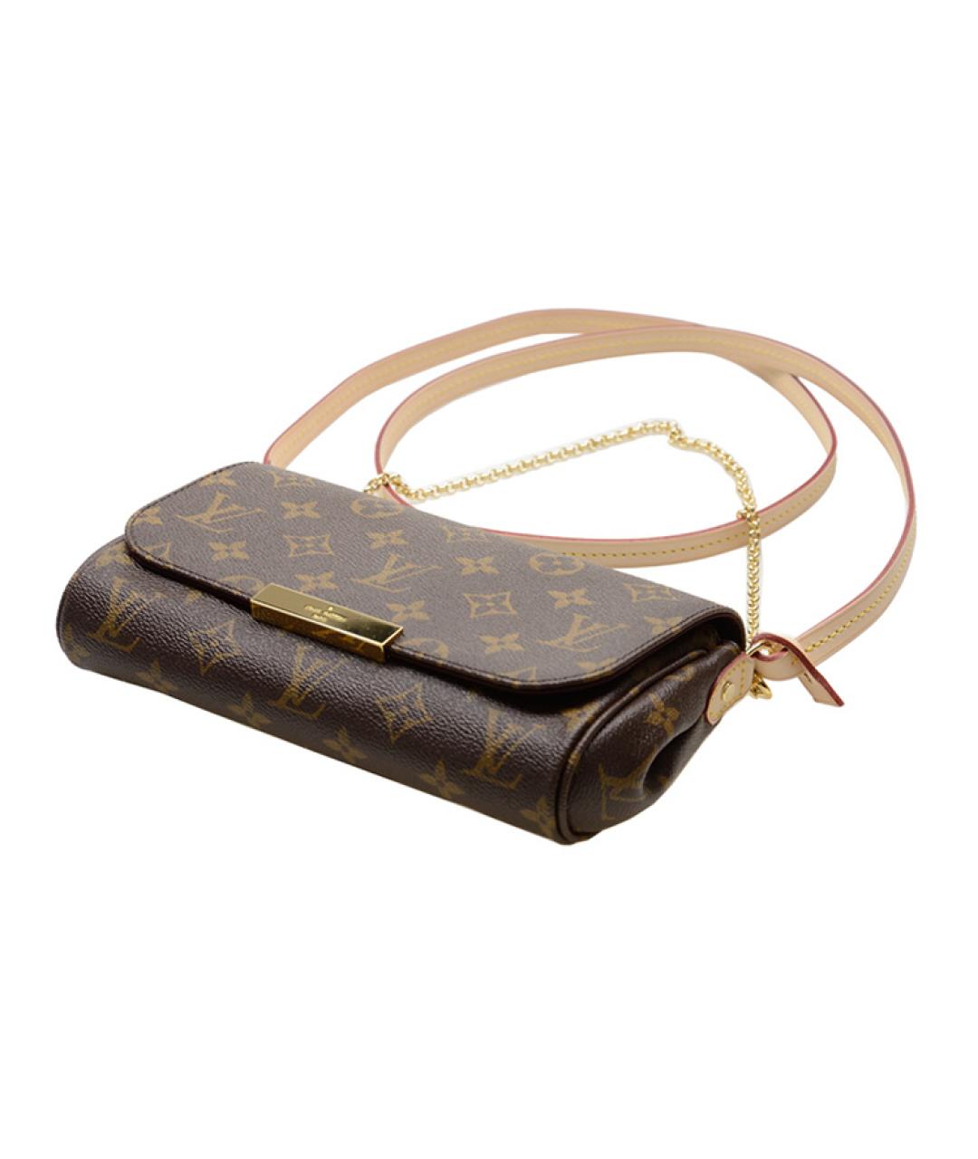 LOUIS VUITTON Коричневая сумка через плечо из канвы, фото 4