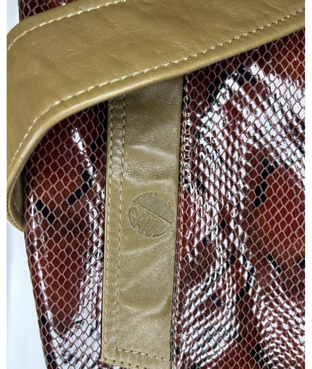 GANNI Кожаный тренч/плащ, фото 4